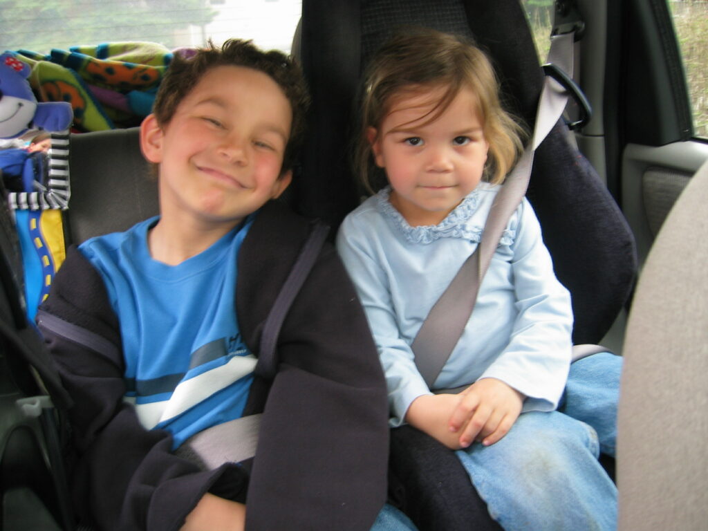 childhood photo of siblings 